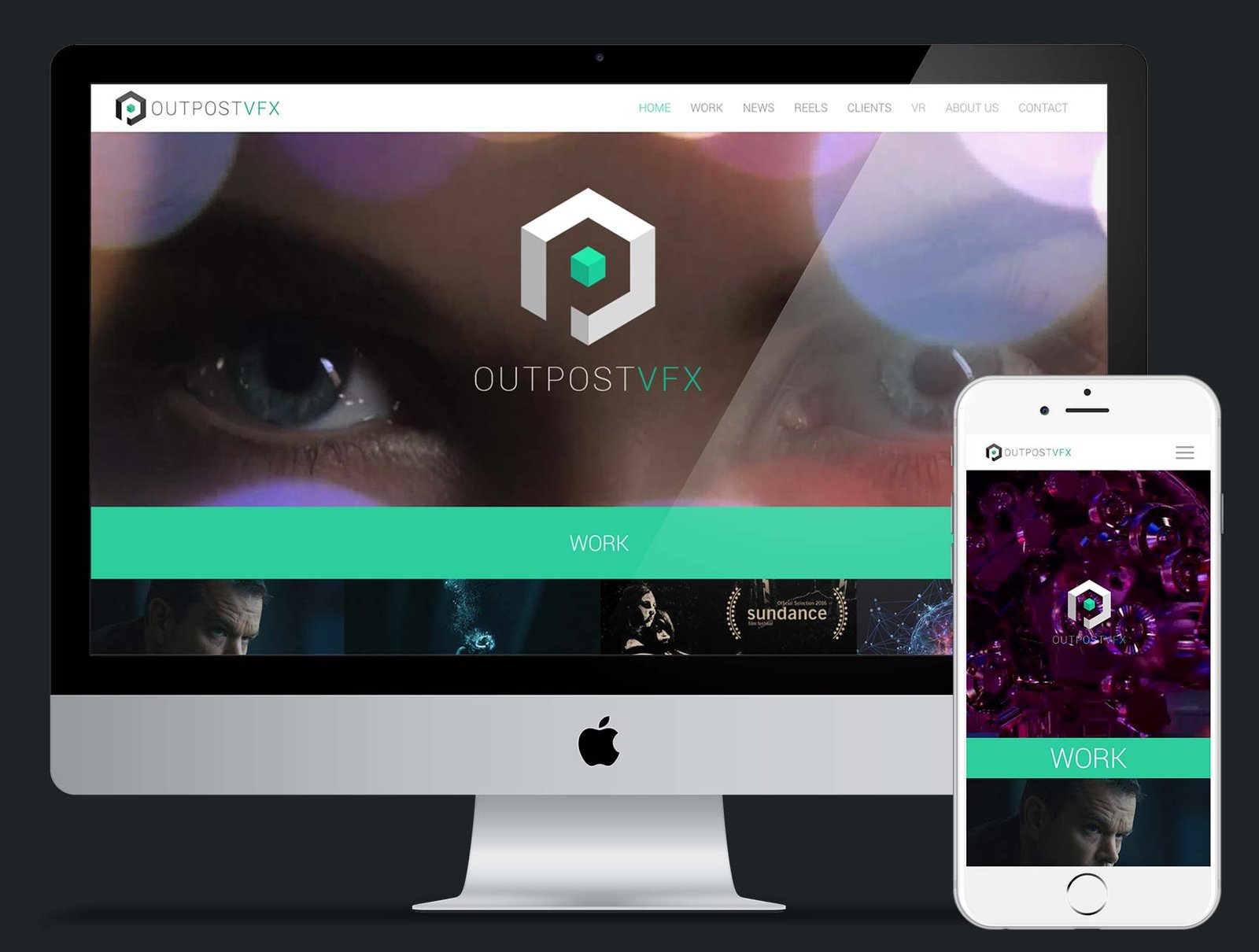 OutpostVFX Web design and build using Wordpress