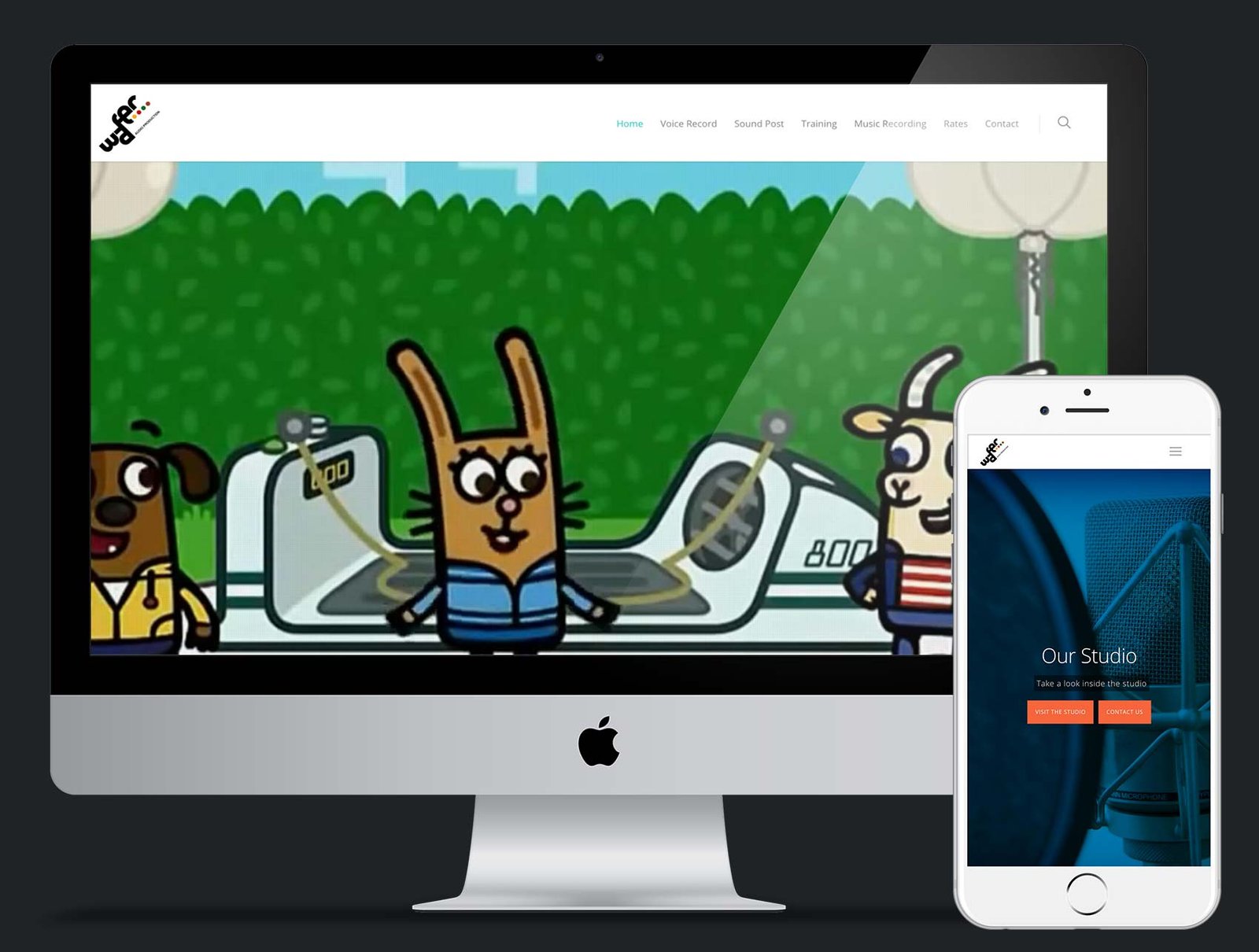 Wafer Audio website design and build using Wordpress